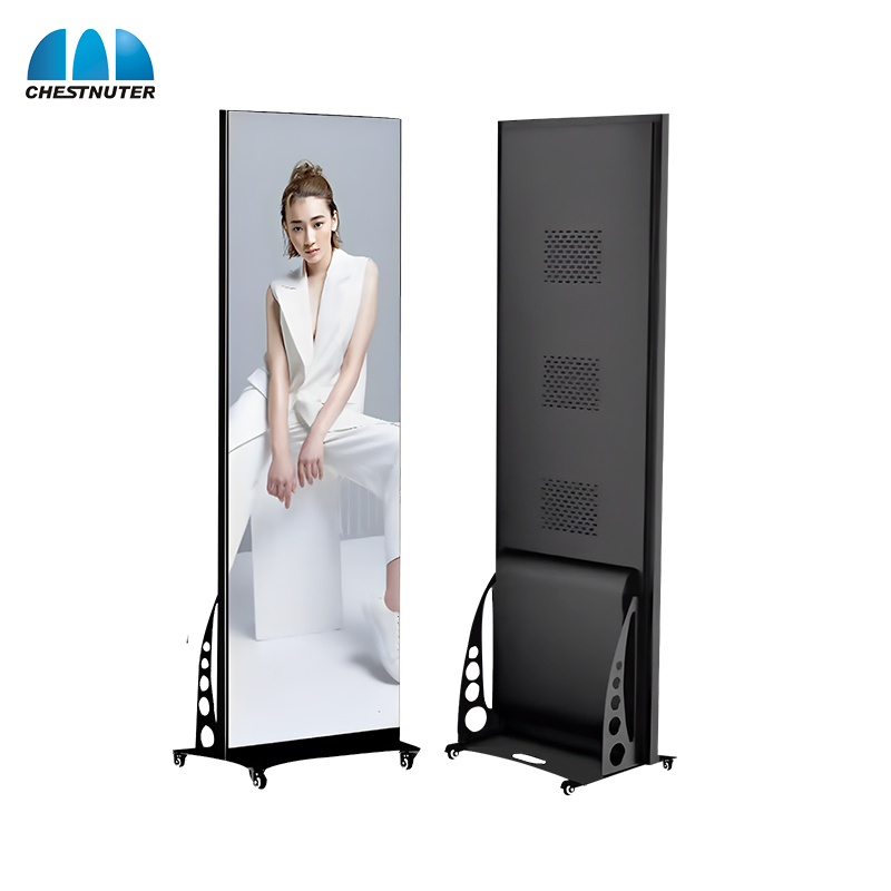 P2.5 LED Poster Vertical Portable Foldable Advertising Poster LED Display WiFi Control LED Display