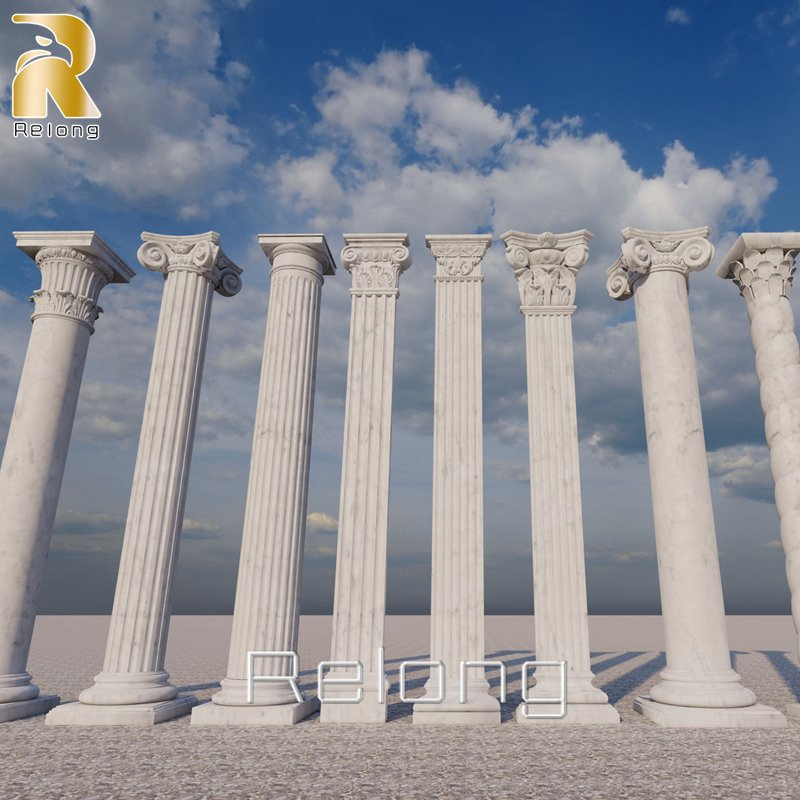 Wholesale High Quality Classic Natural Marble Building Columns