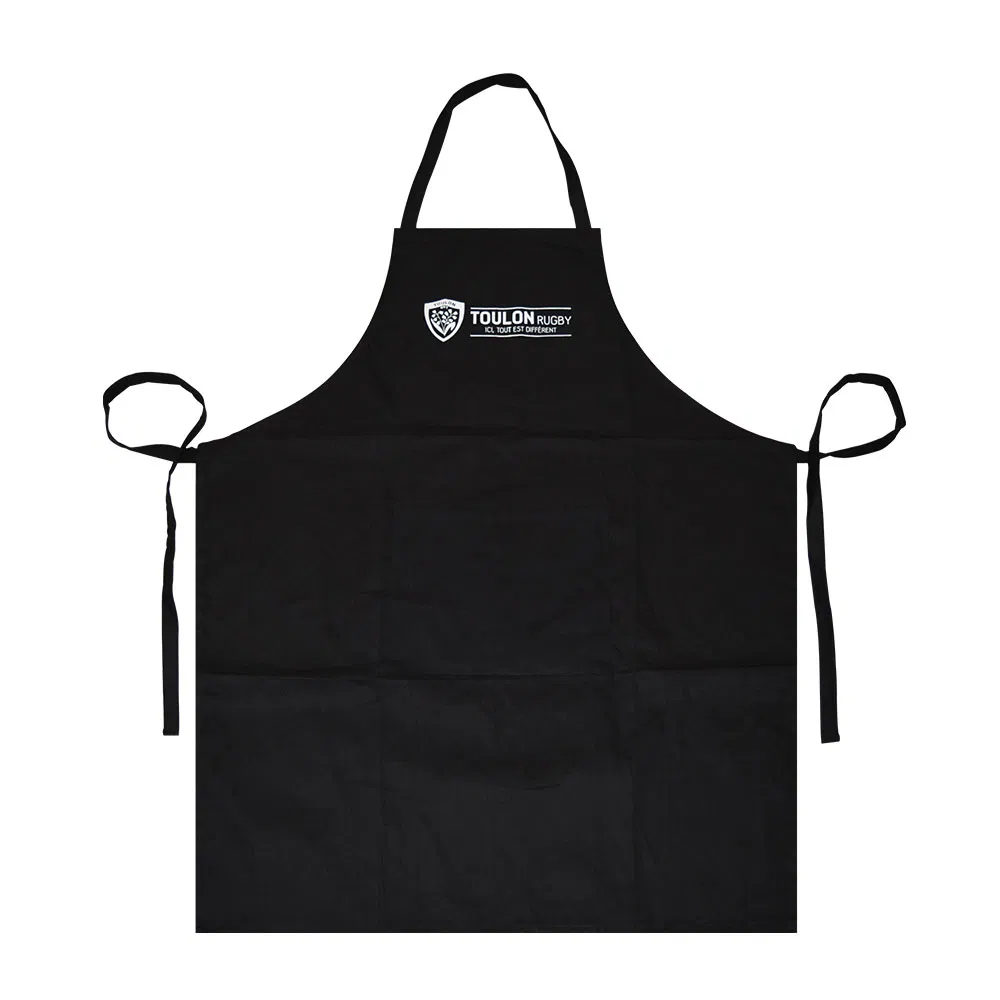 Custom Print Logo Design Cotton Polyester Black Cooking Food Man Women Garden Bib Chef Kitchen Apron