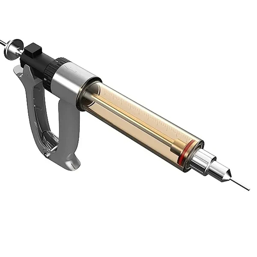 Adjustable Manual Oil Injection Gun with Constant Temperature / Portable All-Glass Oil Tank with Precision Heating Control