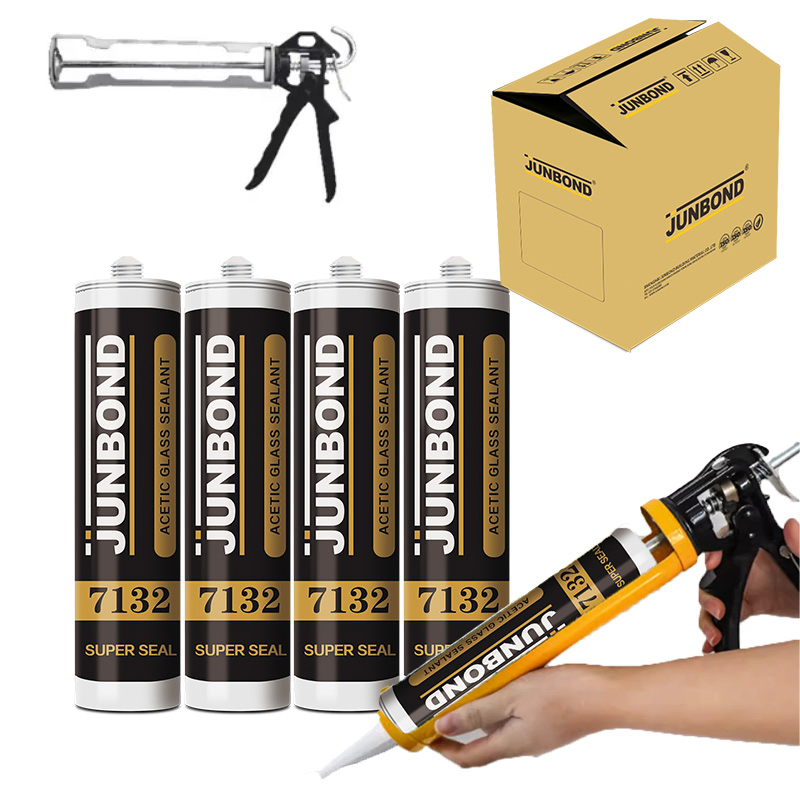 Junbond OEM 300ml Clear Acetic Silicone Sealant for Sealing of Large Floor to Ceiling Glass