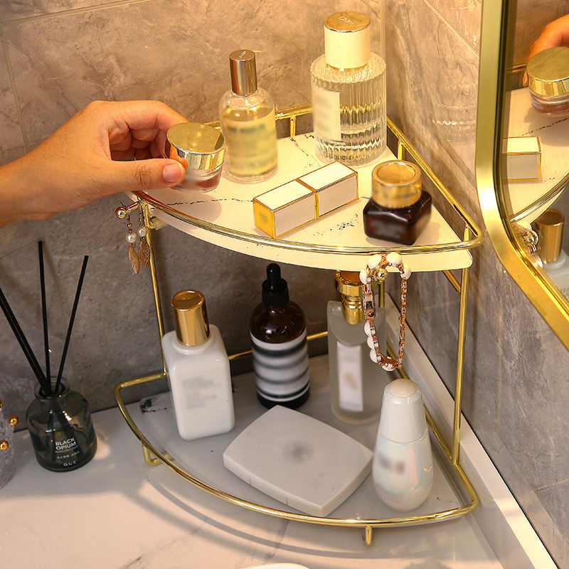 Triangle Storage Rack Cosmetic Stainless Steel Bracket