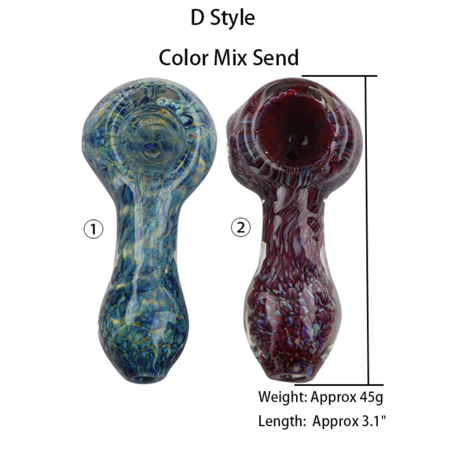 4.0-4.6 Inch Windmill Lollipop Color Spoon Hand Pipe Colorful Glass Pipe Mini Hand Glass Smoking Pipes
