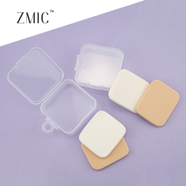 Empty Plastic Container for Non-Latex Powder Puff or Cosmetic Cotton Pads Storage