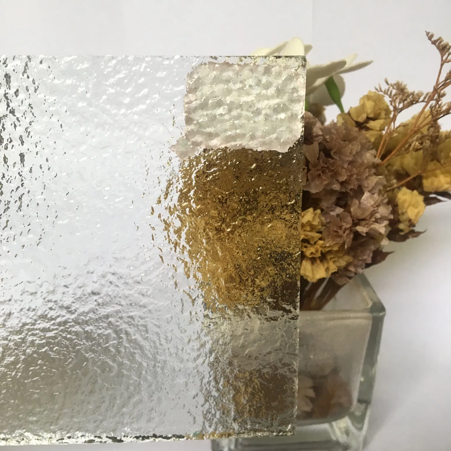3mm-8mm Clear Figured Architectural Floral Kasumi Pattern Glass
