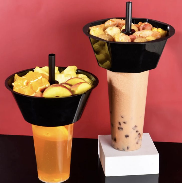 Индивидуальные пластиковые стаканы для горячего пота и молочного чая