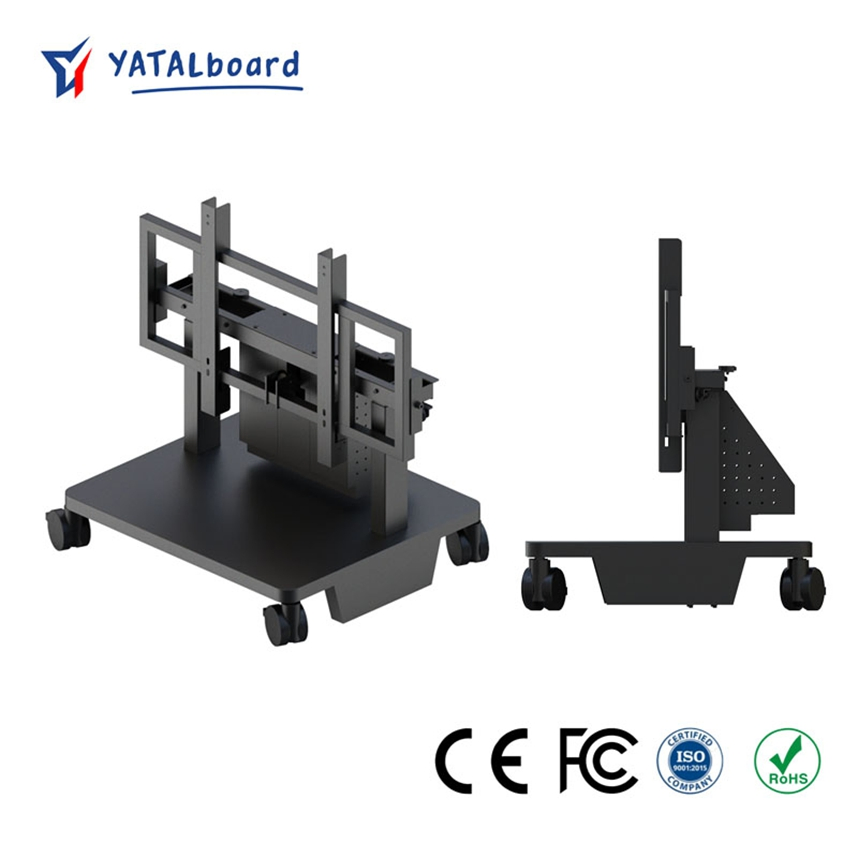 Heavy Duty Mobile Mount for 65-86 Inch Interactive Whiteboard Displays