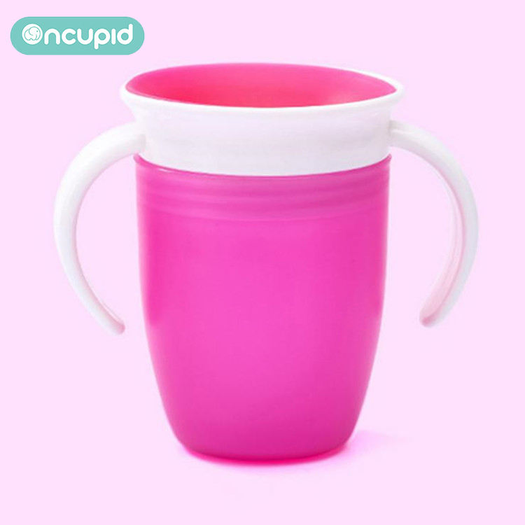 Handle Miracle Colorful Magic 360-Degree Toddler Baby Kid Drinking Duckbill Cup