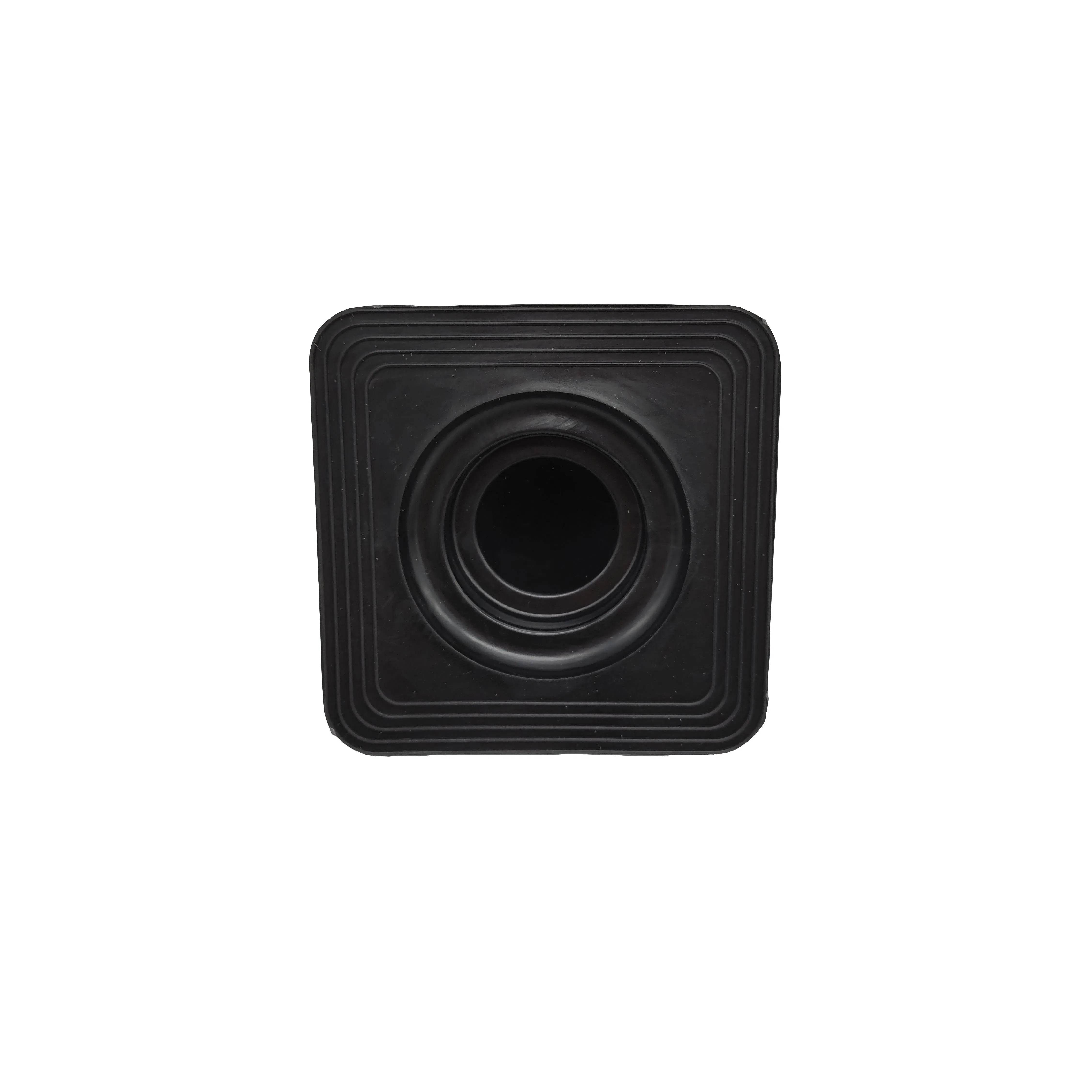 Small Square Base EPDM/Silicone Rubber Pipe Boot for Dust-Proof