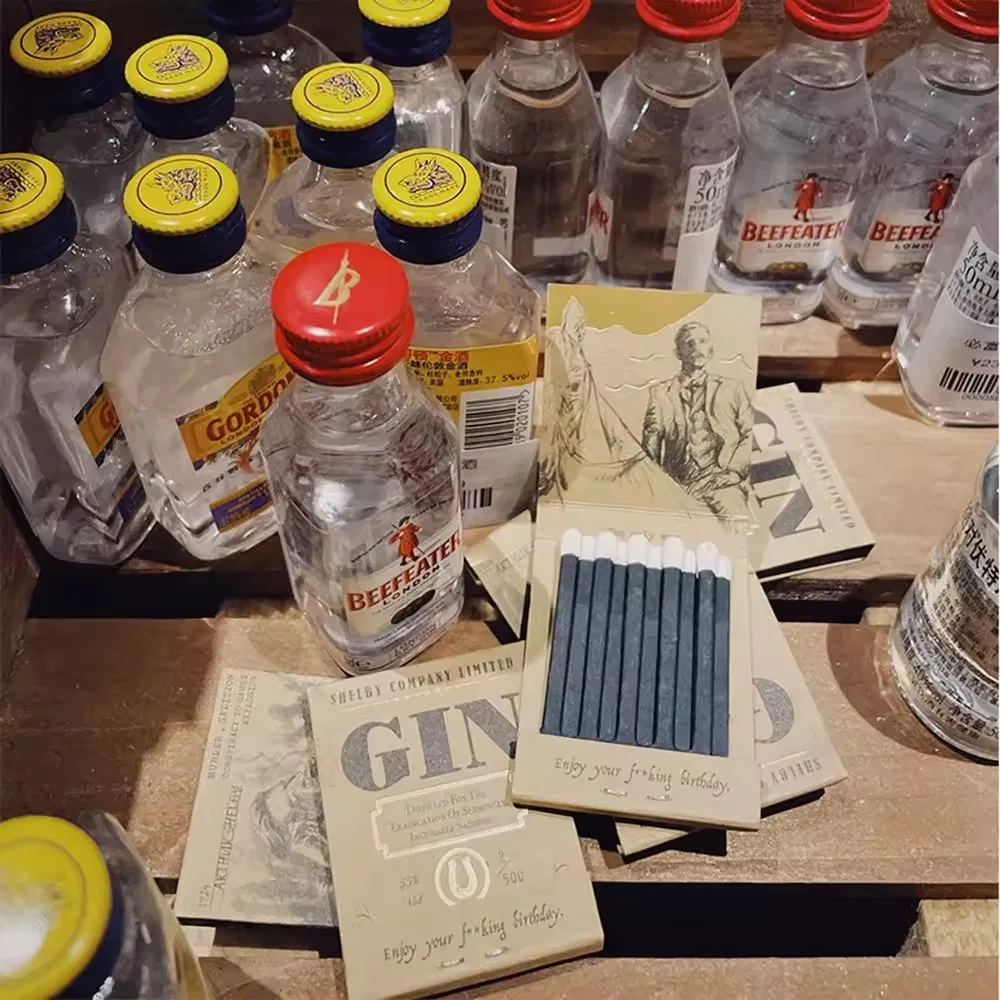 Book Style Matches Paper Scraps Creative Color Matches Logo Free Design Exquisite Color Candles Cigar Matches