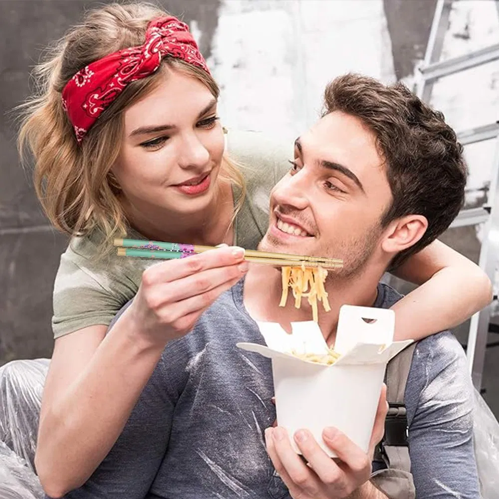 Popular Personalized Restaurant Chopsticks Set Can Reuse Chopsticks Printed Chopsticks