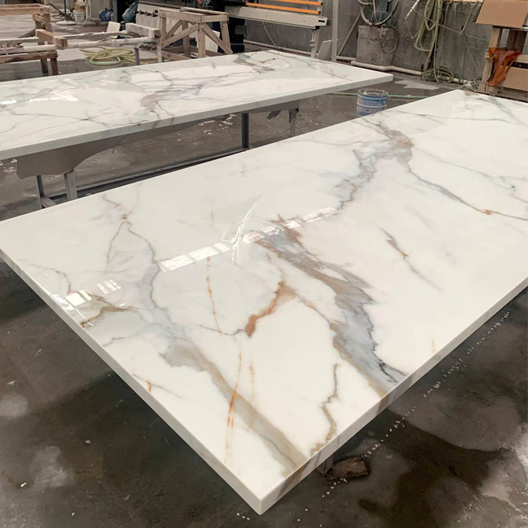 Artificial White Marble Nano Crystal Glass Stone Countertops and Vanity Top