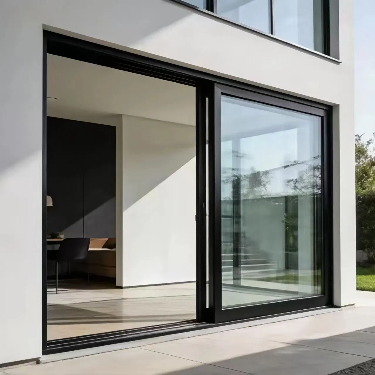 Costumized China Factory Aluminum Double-Glazed Sliding Front Doors for Homes