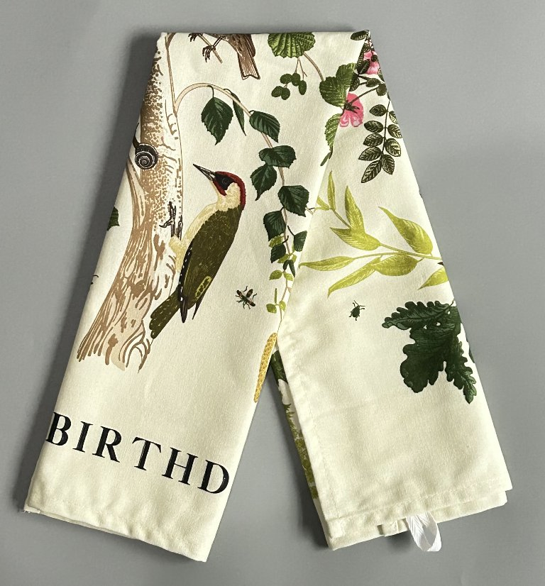 Custom Digital Printed Bird Napkins Tea Towels