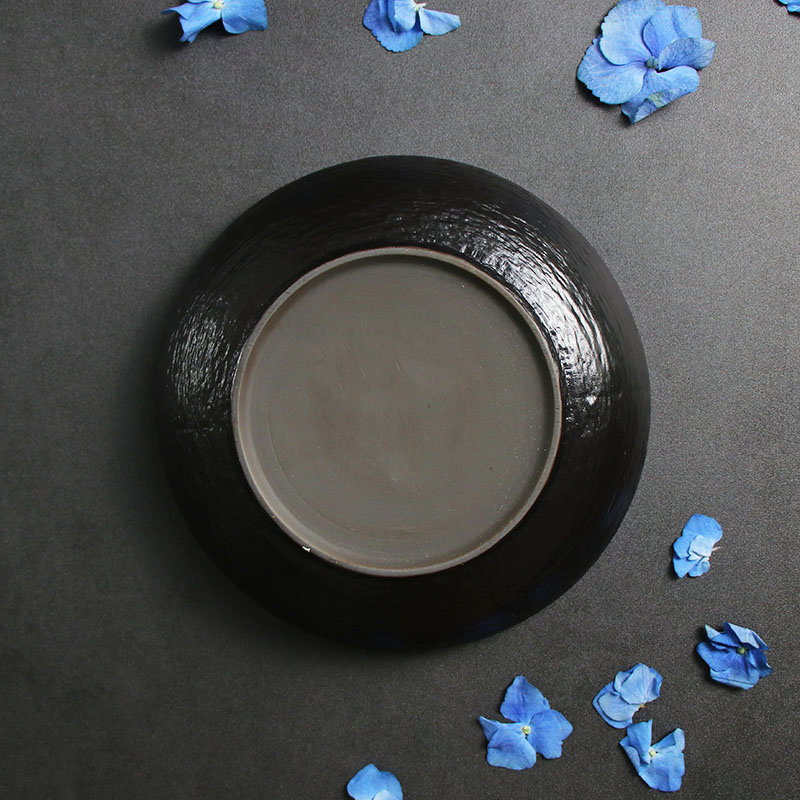 Matte Black Deep Bowl Salad Bowls for Hotel and Restaurant