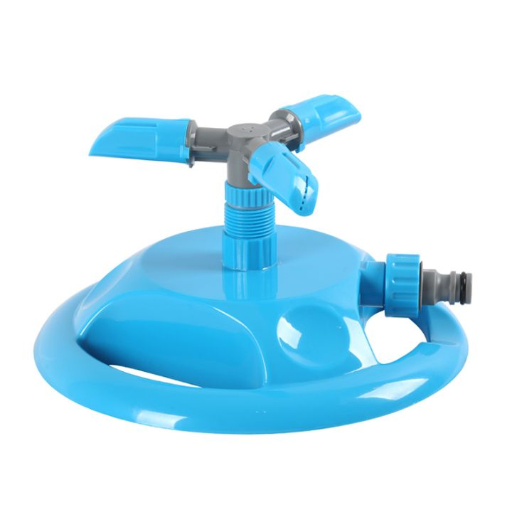 Lawn Plastic Three Arm 360 Degrees Rotating Garden Irrigation Water Sprinkler