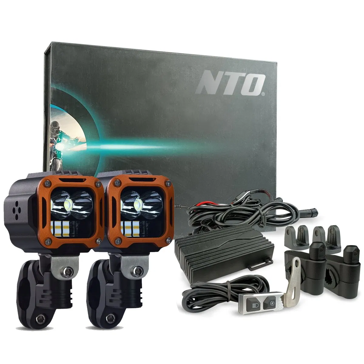 Мотоциклетная фара NTO NL200B с дальним/ближним светом