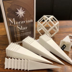 Porch Lantern Holiday Decor for Indoor Outdoor Christmas Tree Balcony Courtyard 12 Inch LED 3D White Moravian Star