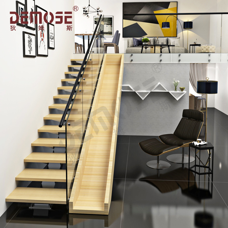 Premium Stainless Steel Staircase with Customizable Treads Suitable for Luxury Projects