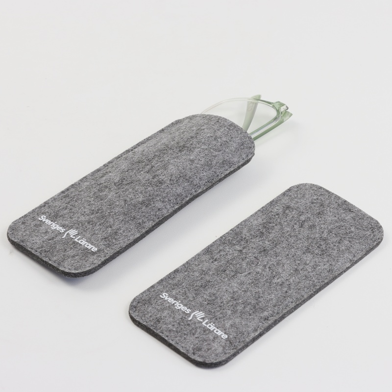 Custom Glasses Case Soft Felt Eyewear Pouch Anti-Scratch Sunglasses Bag for Branded Gifts