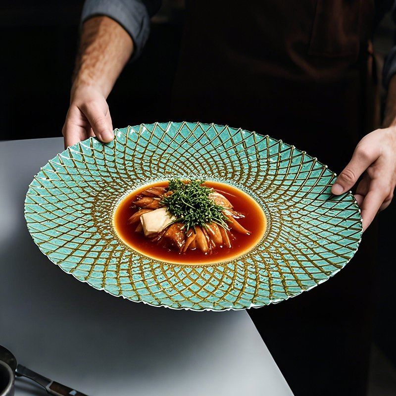 Chic Ceramic Plates for Stylish Restaurants and Elegant Table Settings