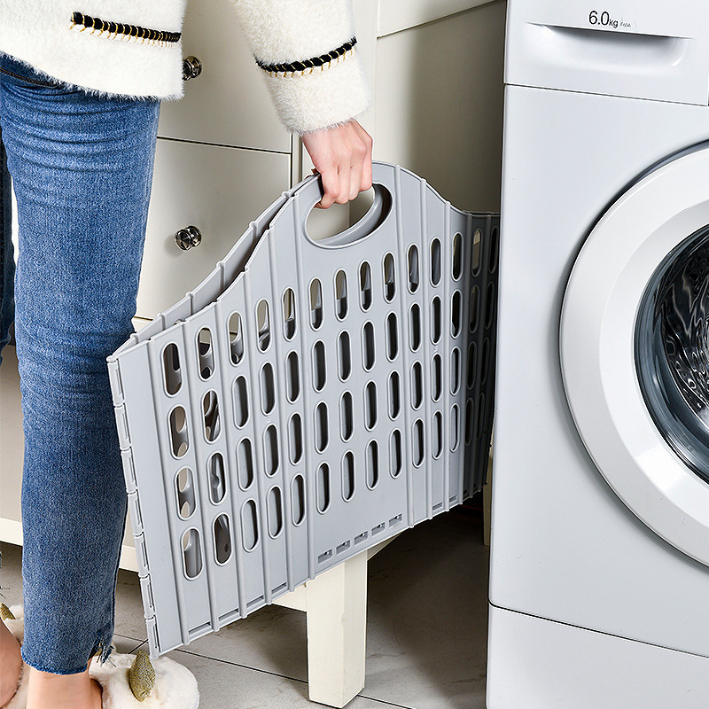 Large Capacity Collapsible Storage Box Foldable Laundry Basket with Handle