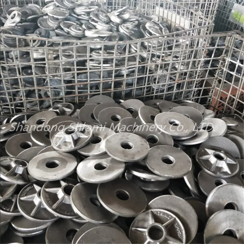Galvanized Formwork Swivel Wing Nut With120*120 Anchor Plate for 15/17mm or 20/22 Tie Rod