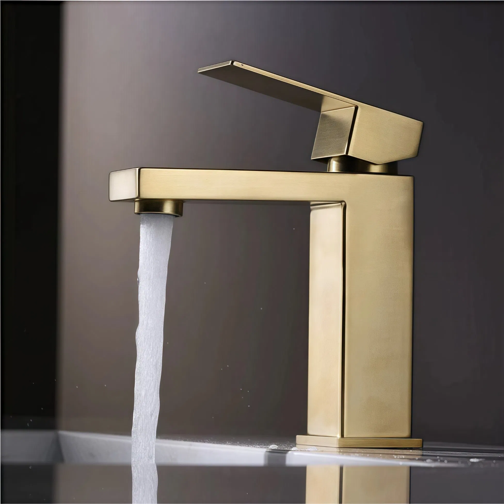 Watermark Wels Standard Bathroom Deck Mounted Single Hole Short Basin Mixer
