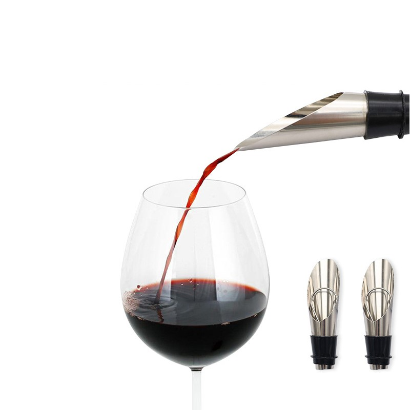 Promotional Factory Wholesale Metal Stainless Steel Stopper Wine Beer Liquid Bottle Pourer