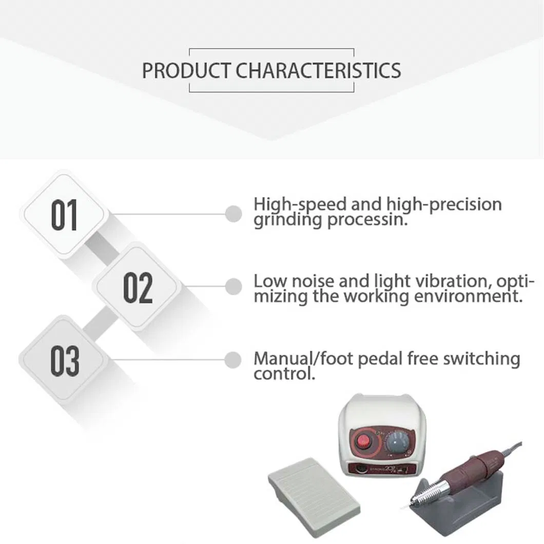 Professional Portable 35000rpm Strong 207+120 Dental Micro Motor Polishing Machine Nail Drill