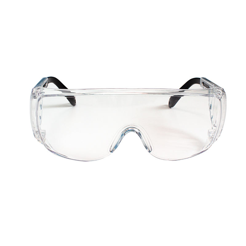 Customize Sports Eyewear Transparent Clear Plastic Windproof PC Frame Safety Glasses