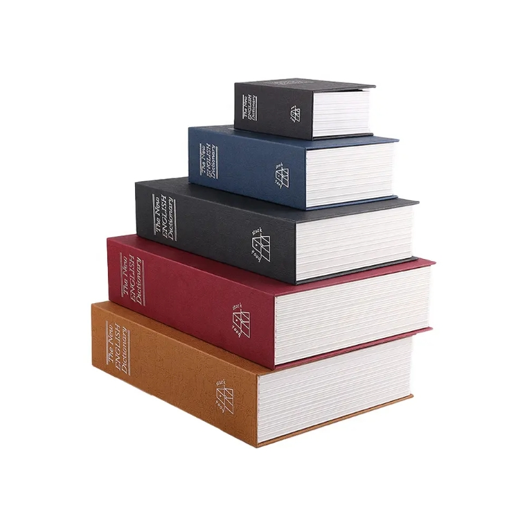 Disguised Book Style Safe with Combination Lock for Home Office Concealed Storage