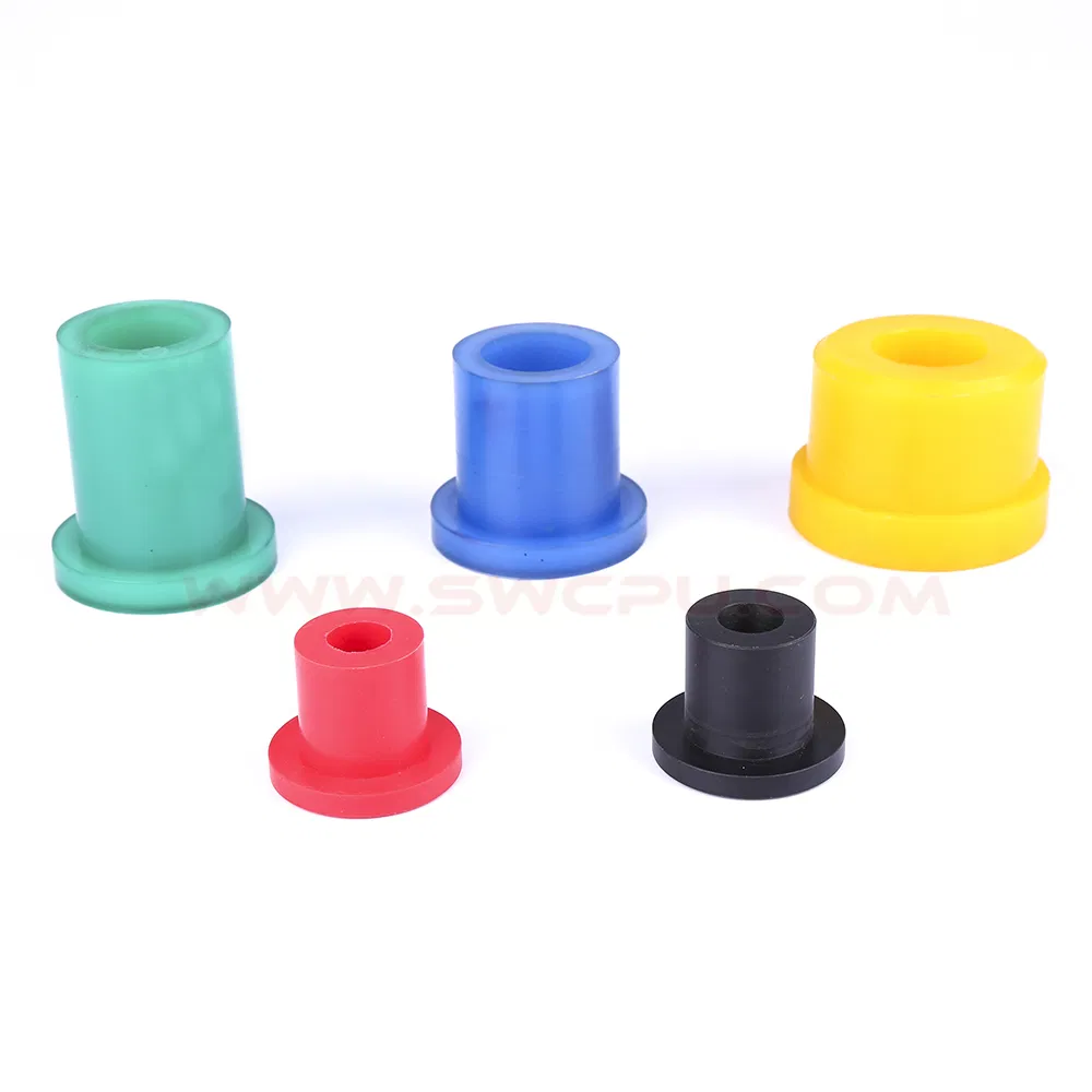 Customize Casting Molding Polyurethane HDPE Silicone Rubber Bushing, Flange Sleeve Bushing