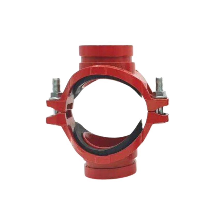FM UL Pipe Fire Fighting Grooved Pipe Fitting Grooved Outlet Mechanical Cross