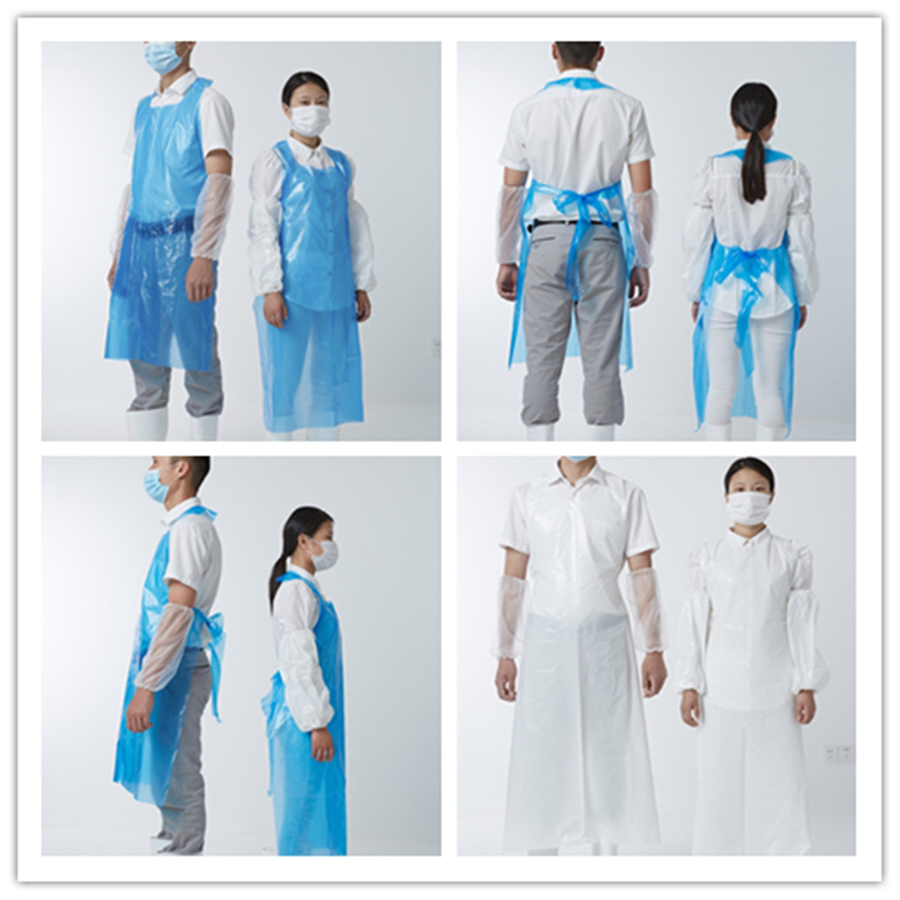 Thick Plastic Disposable Aprons Chef Apron Personal Protecting Plastic Aprons