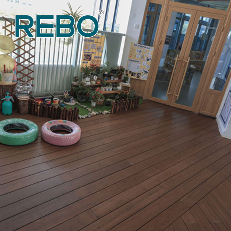 European Standard E1 Strand Woven Bamboo Wooden Flooring Outdoor