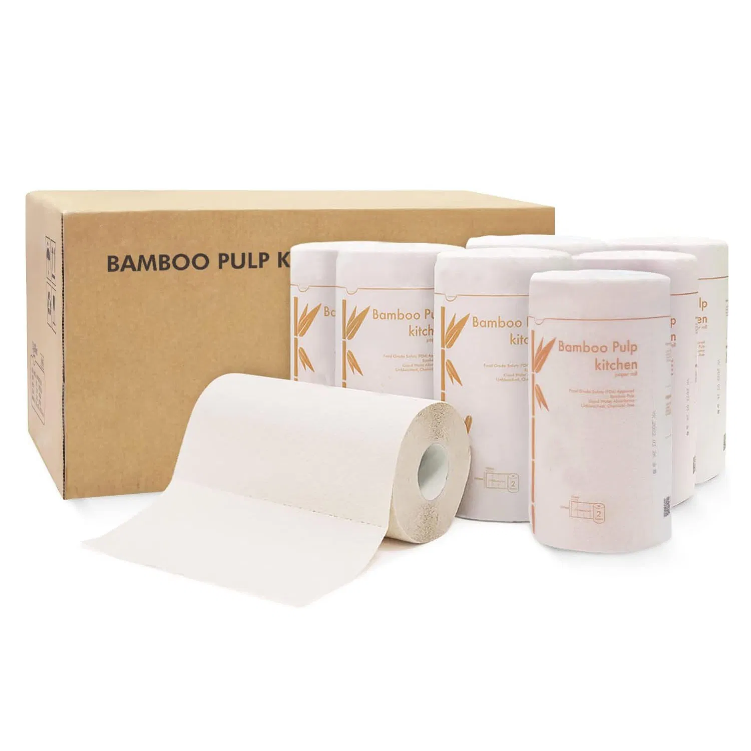 Hot Sale Eco-Friendly 2ply Disposable Less Quantity Wholesale Kitchen Roll Paper Towel Home