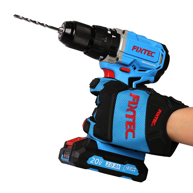 Fixtec Wholesale Power Tools Electric Drill 12V 18V 20V Lithium Battery Cordless Impact Hammer Drill Machine