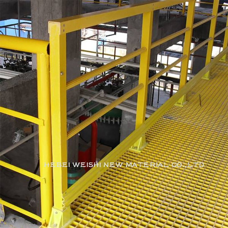 Smooth, Concave, Gritted Surface FRP Grating Sheet for Flooring