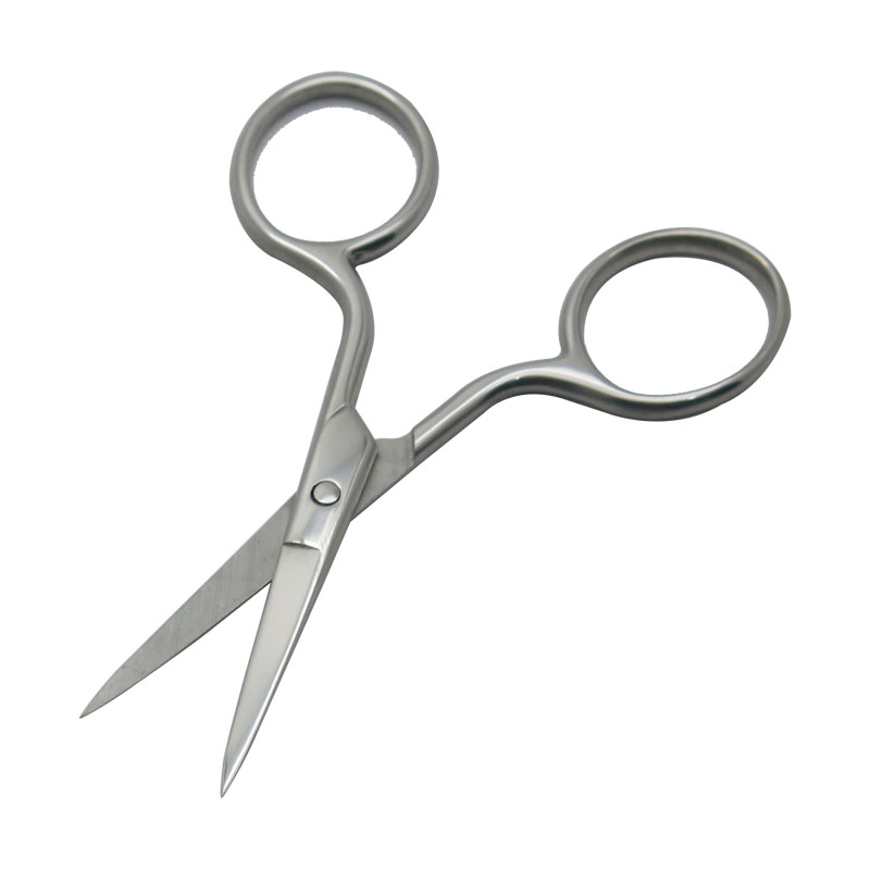 3.5mm Thickness 3.5inch Beauty Eyebrow Stainless Steel Manicure Cuticle Nail Scissors Q