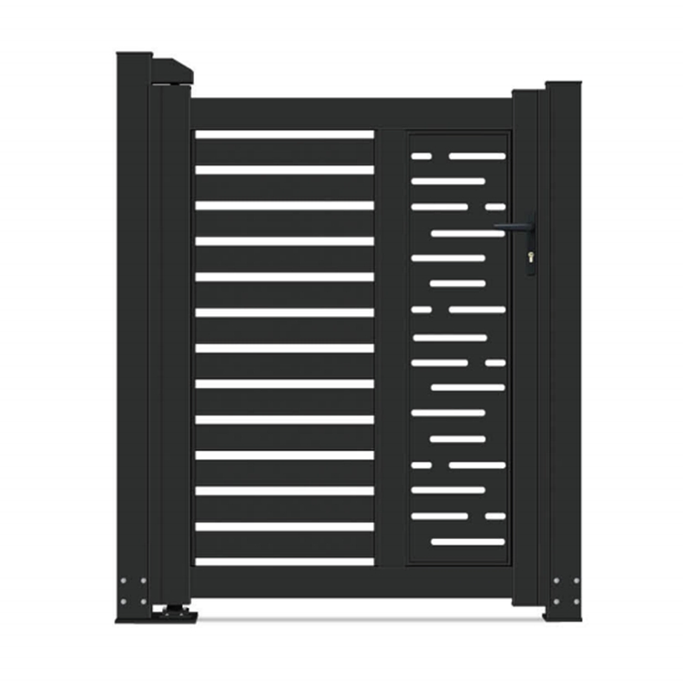 Customized Aluminium Swing Gate Courtyard Garden Outside Powder Coated Double Main Security Gate Door for Villa