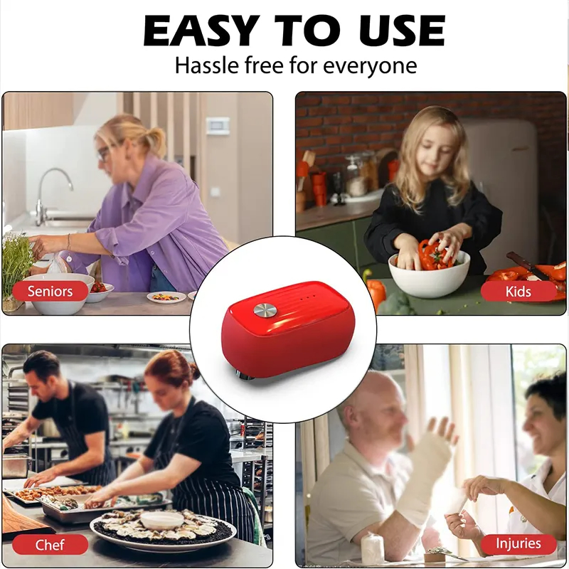 Newest Electric Can Opener Rechargeable Battery Food Safe Arthritis Seniors Kitchen Gifts Rechargeable Can Opener
