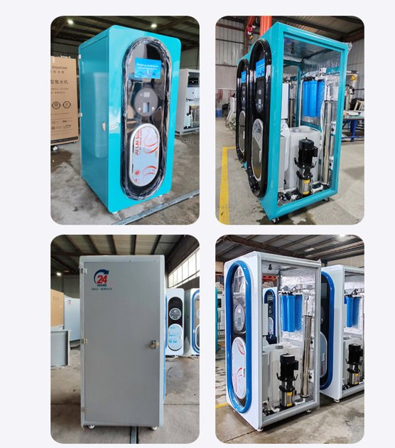 Water ATM Reverse Osmosis Outdoor Coin Operated Fully Automatic Purified Water Vending Machine for Drinking Water Directly Consumed Maquina Expendedora