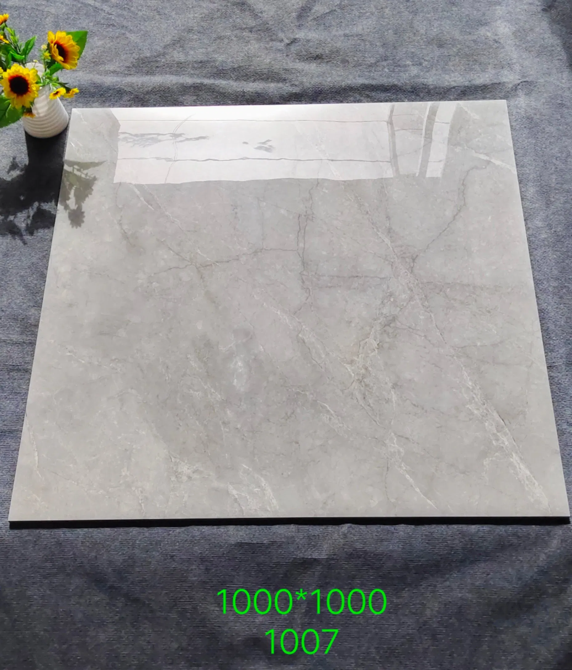 Stock 1000*1000mm Hot Sell Design Bathroom Glazed Vitrified Marble Ceramic Polished Porcelain Floor Tile