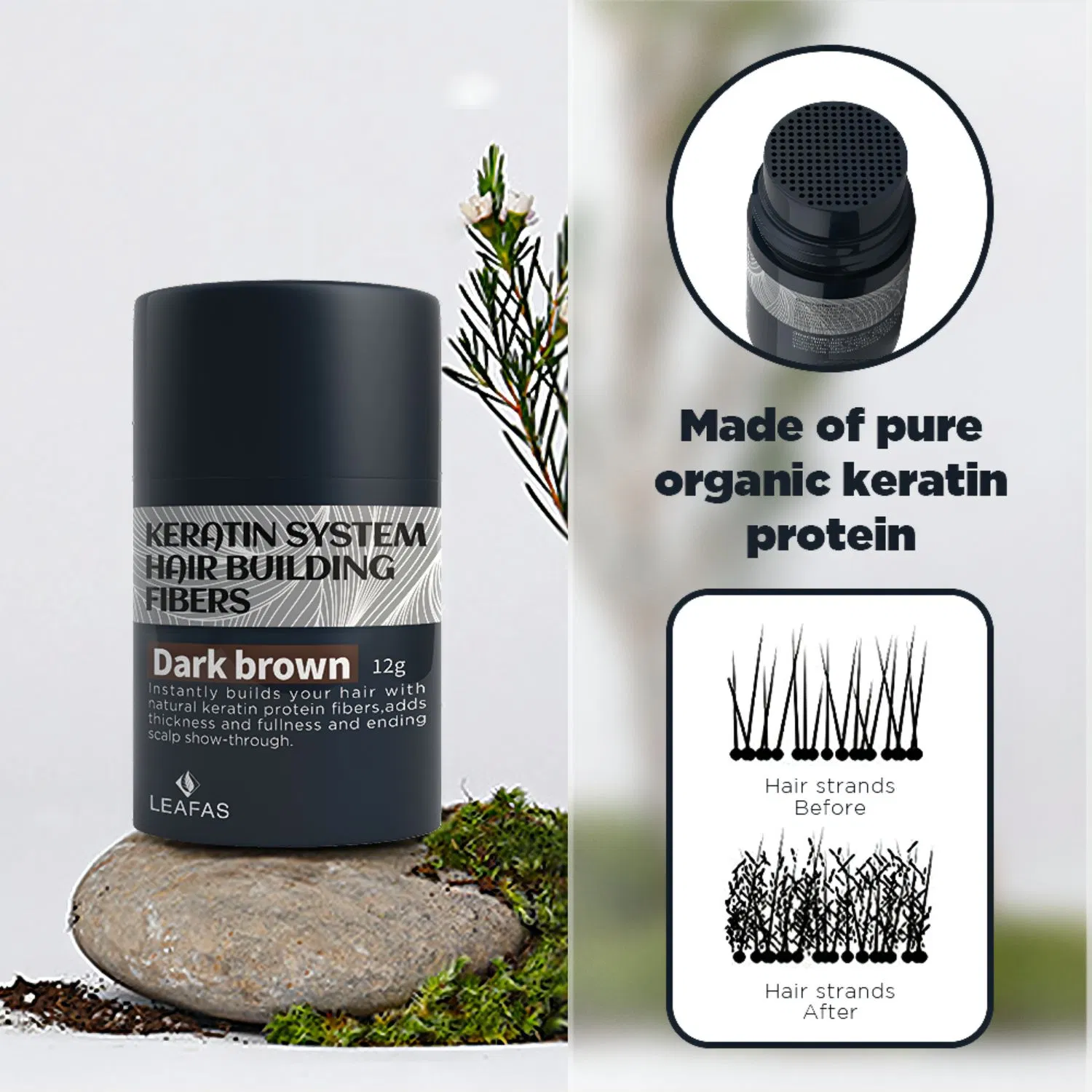 Keratin Hair Loss OEM Hair Building Fibers