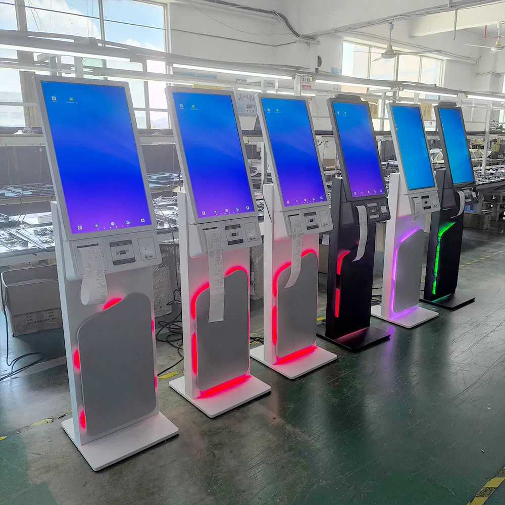 27 Inch Smart Digital Payment Kiosk with Printer Camera and NFC