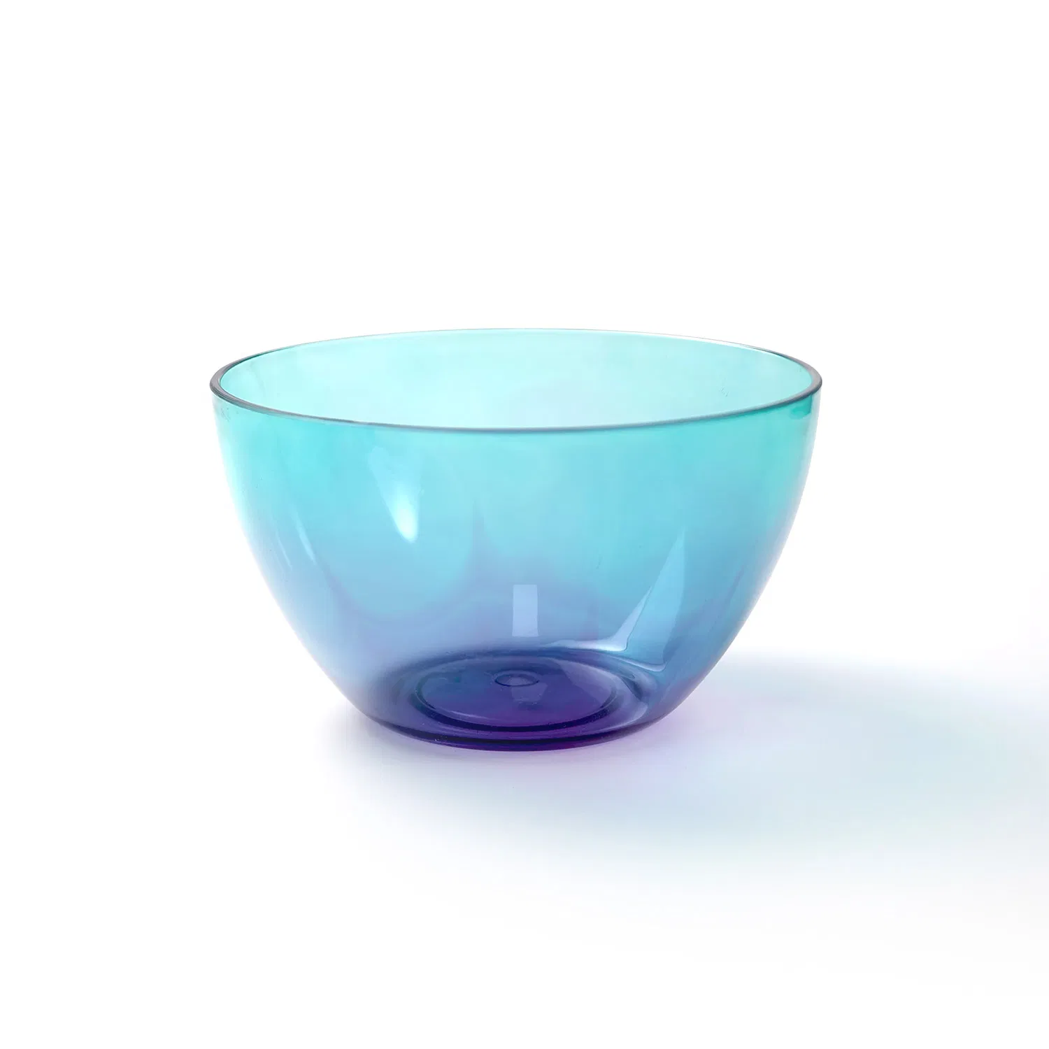 High Quality Ombre Acrylic Bowl PS Ms Plastic Round Kitchen Salad Bowl