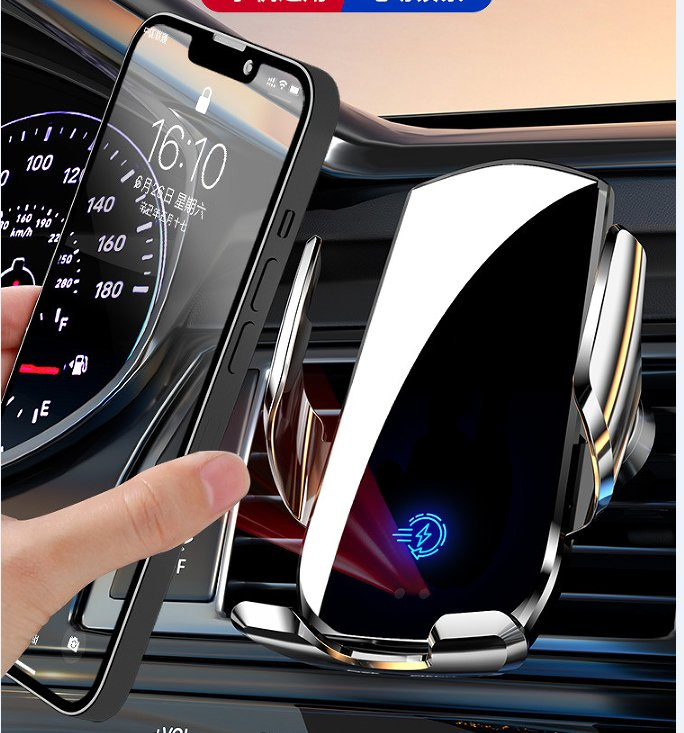 New Wireless Car Charger Mount 15W Fast Charge Auto-Clamping Car Phone Holder