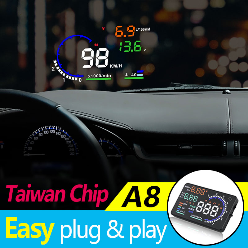 Проекционный дисплей HUD OBD2 5.5 дюймов для автомобиля