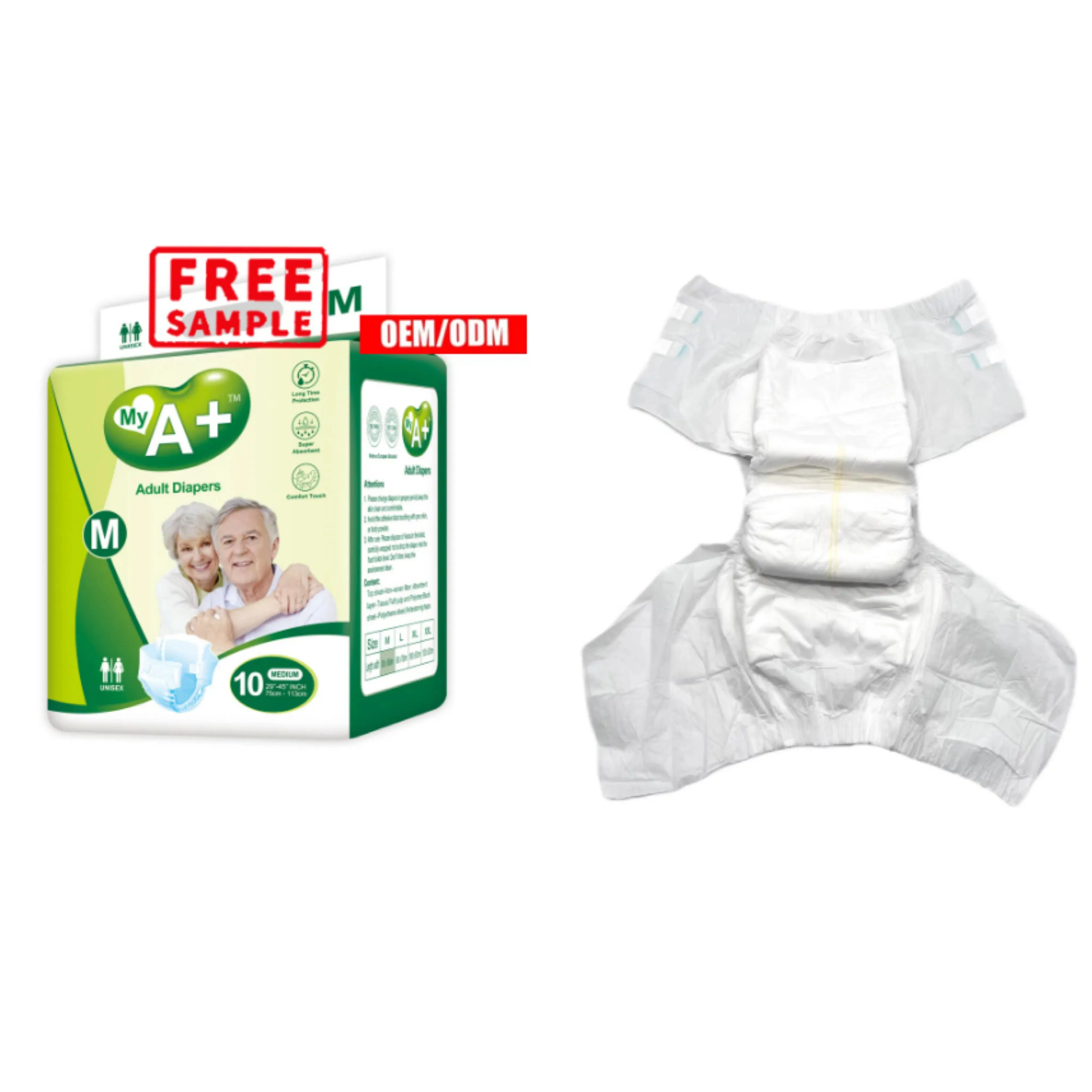 OEM Printing High Quality Unisex Large Size Disposable Hospital Cotton Japan Sap Adult Diapers